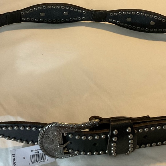 Banana Republic Arroyo Belt Leather with Studs SZ M NWT - Picture 2 of 5